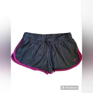 Women's Pro Player Running Shorts Pink & Grey